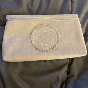 Dior HauteCouture Flower canvas cosmetic bag